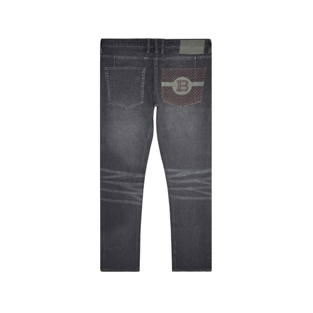 Balmain Black Premium Quality Jeans-thumb-5