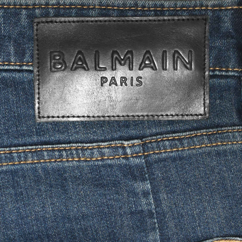 Balmain Dark Blue Premium Quality Jeans-4