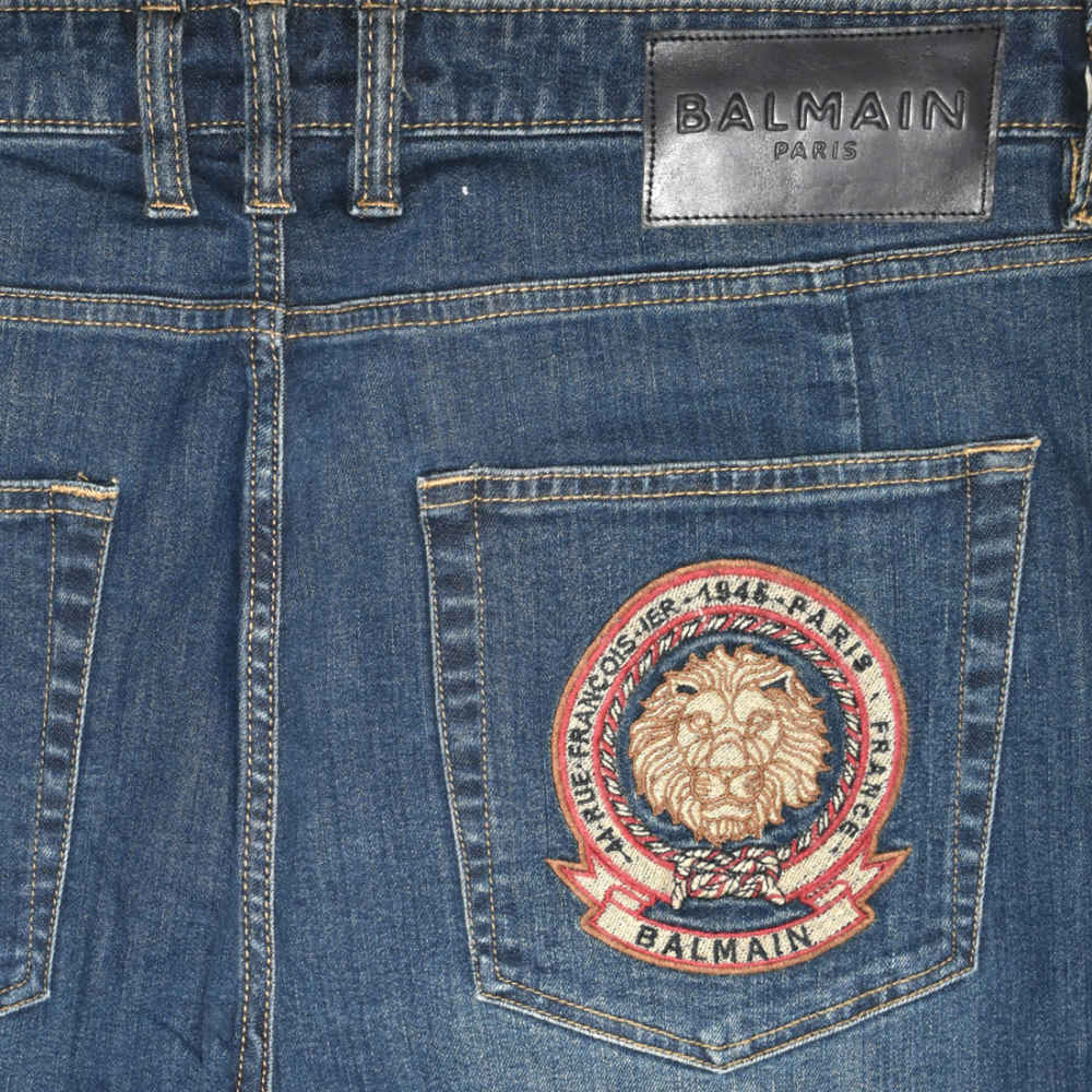 Balmain Dark Blue Premium Quality Jeans-3