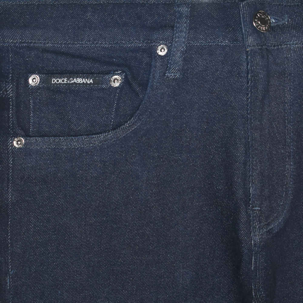 Dolce & Gabbana Dark Blue Premium Denim Jeans-thumb-2