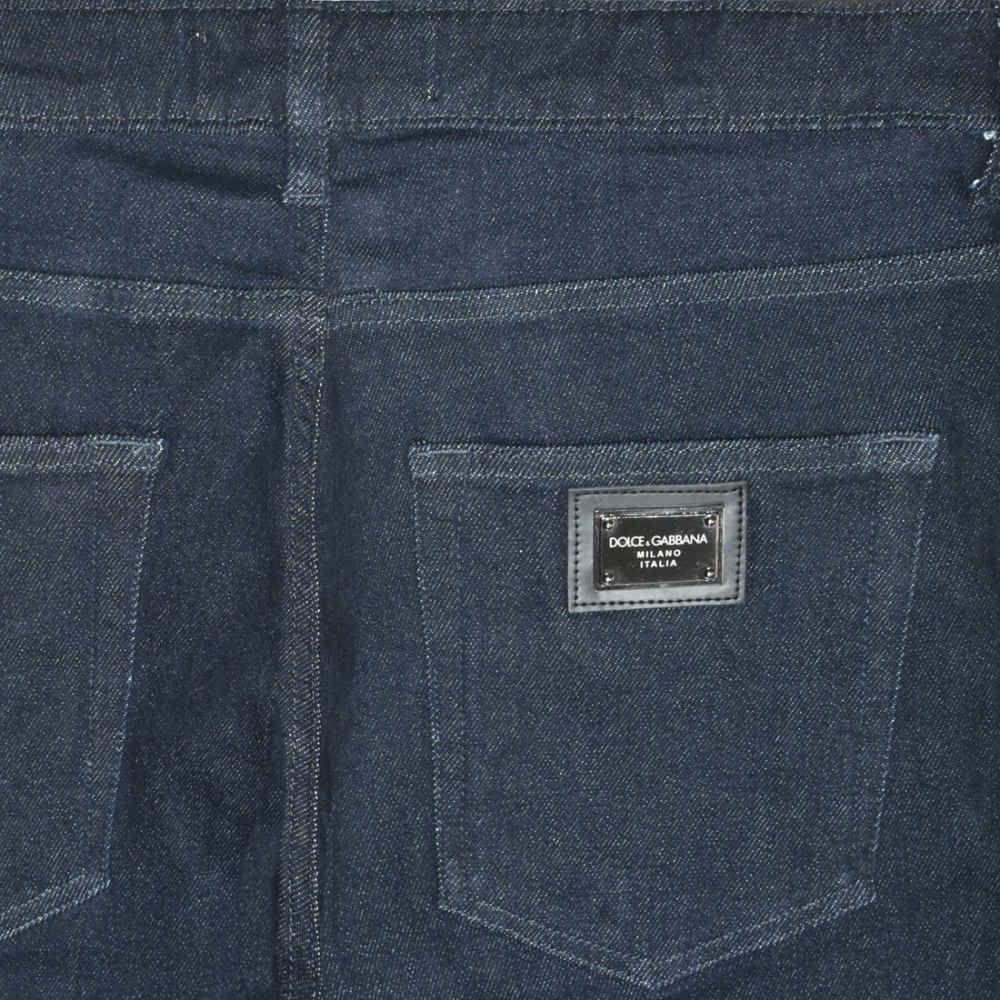 Dolce & Gabbana Dark Blue Premium Denim Jeans-thumb-3