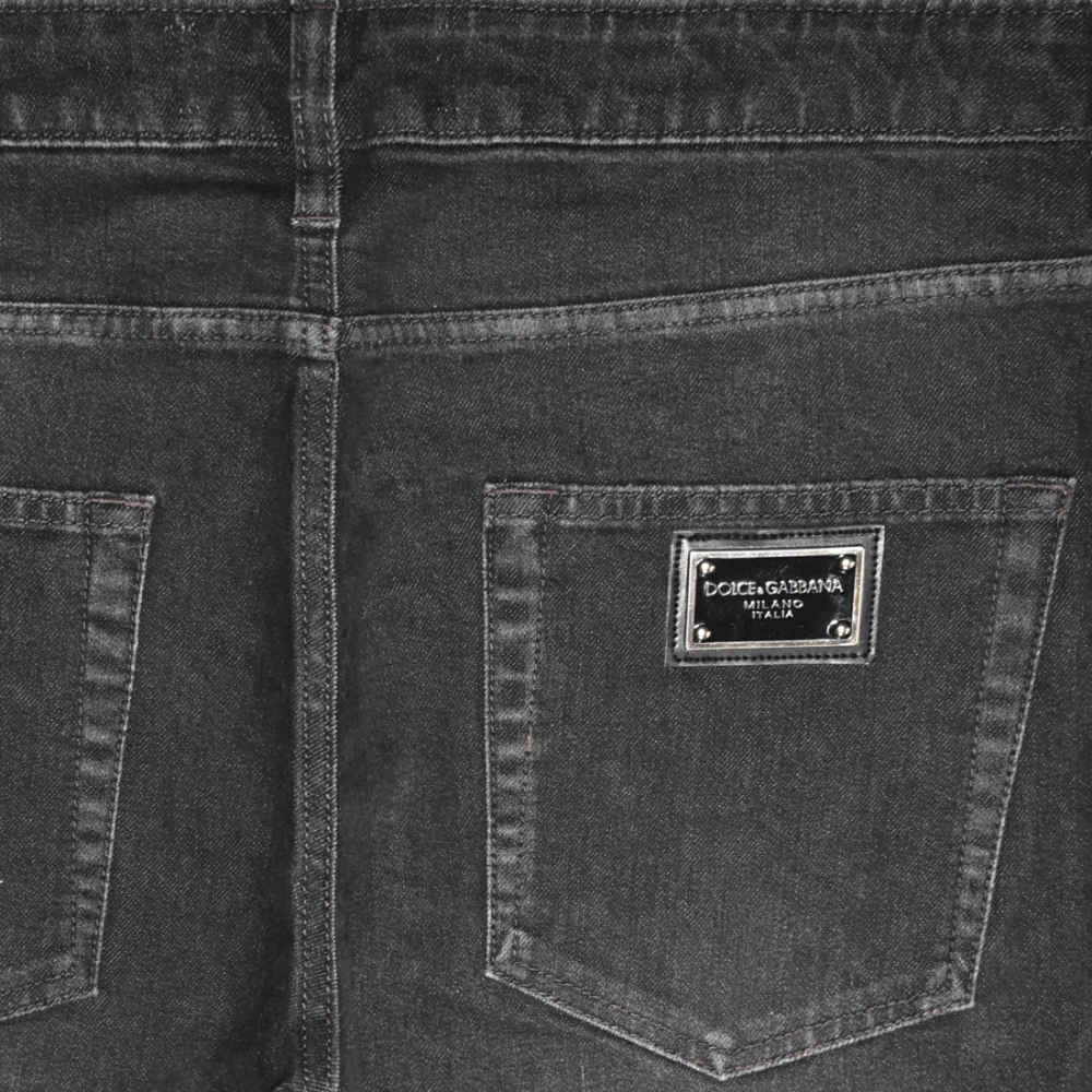 Dolce & Gabbana Black Premium Quality Denim Jeans-thumb-3