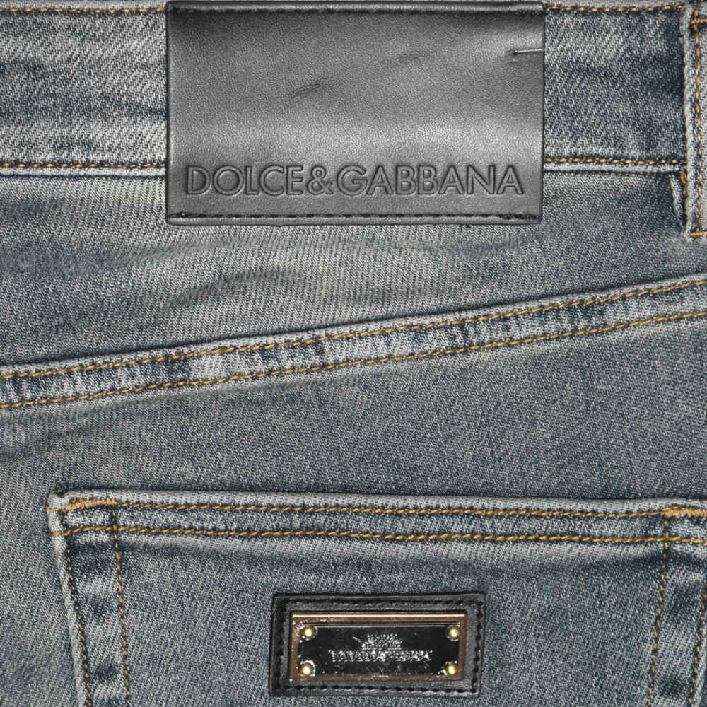 Dolce & Gabbana Grey Premium Quality Jeans-4
