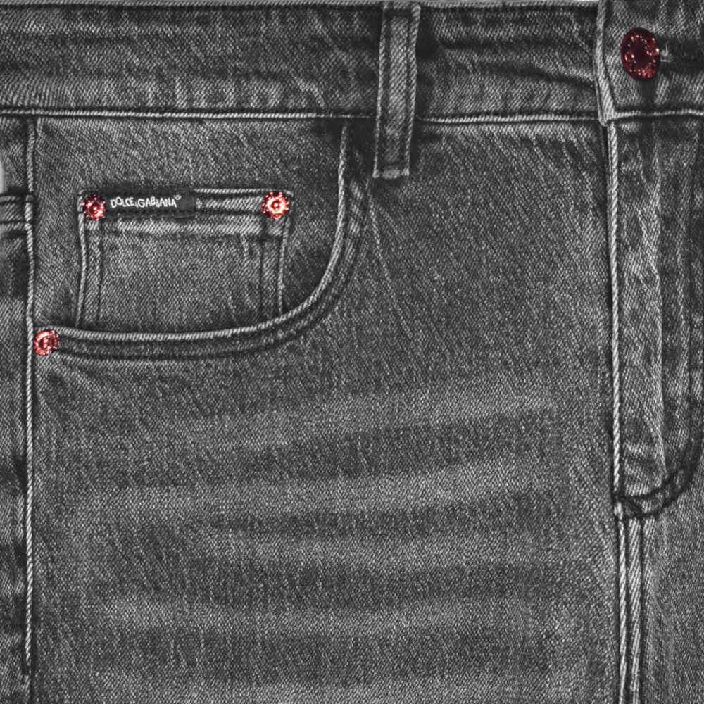 Dolce & Gabbana Dark Grey Premium Quality Jeans-2