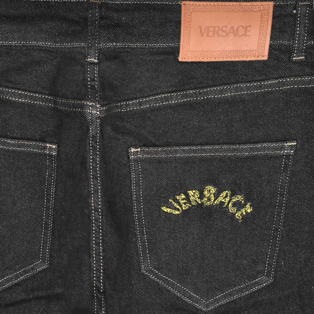 Versace Black Premium Quality Denim Jeans-thumb-3
