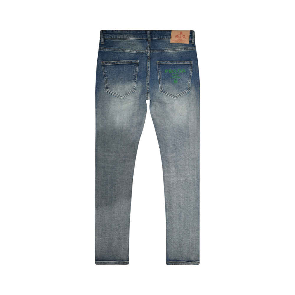 Prada Dark Blue Premium Quality Jeans-thumb-5