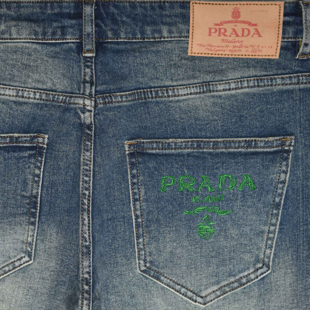 Prada Dark Blue Premium Quality Jeans-thumb-3
