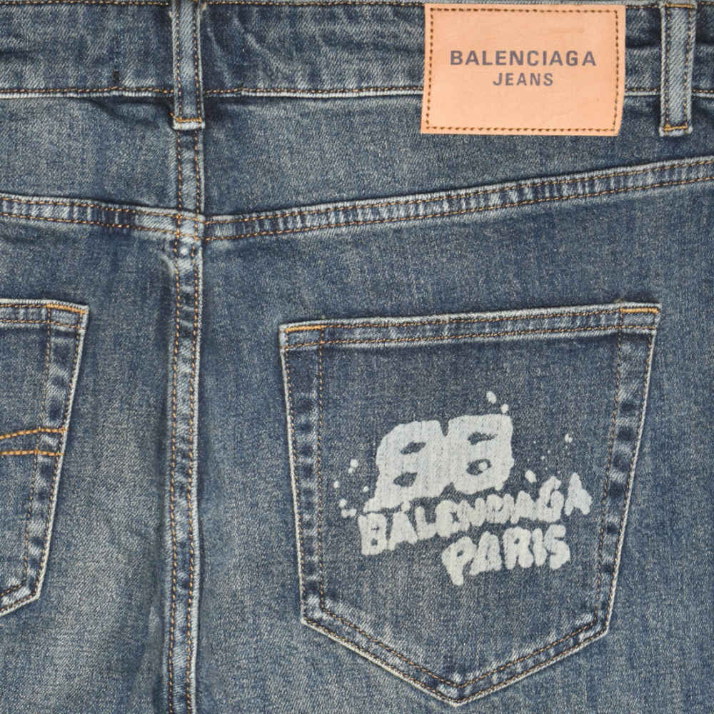 Balenciaga Blue Premium Quality Jeans-3