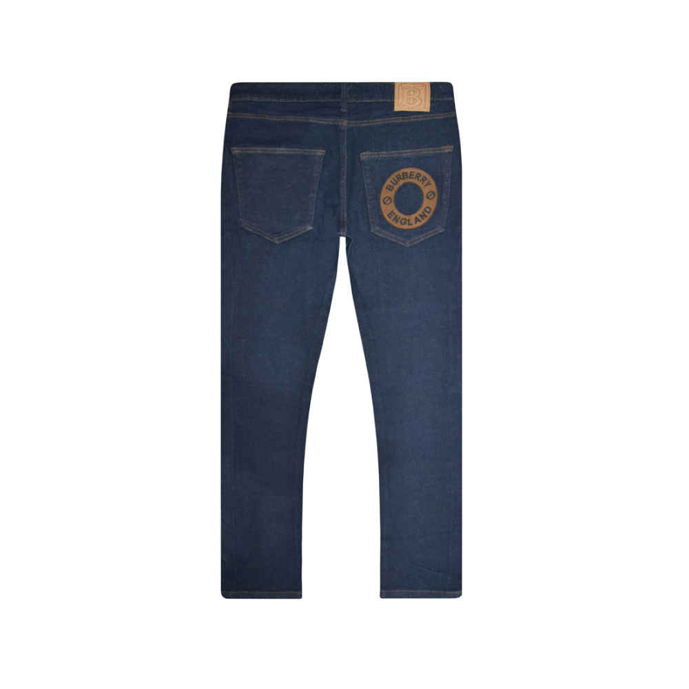 Burberry Dark Blue Premium Quality Jeans-thumb-5