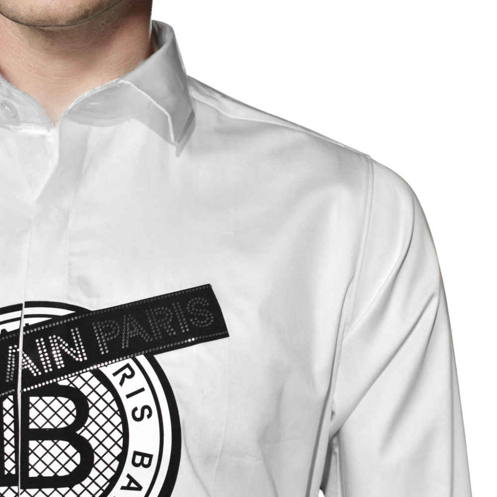 Balmain Paris White Premium Quality Shirt-4
