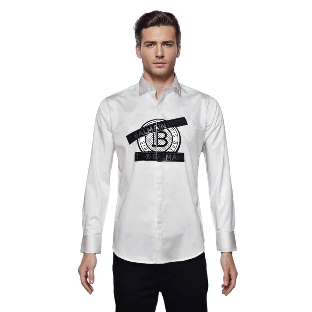 Balmain Paris White Premium Quality Shirt-6