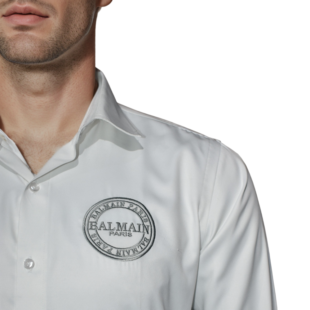 Balmain White Premium Quality Shirt-4