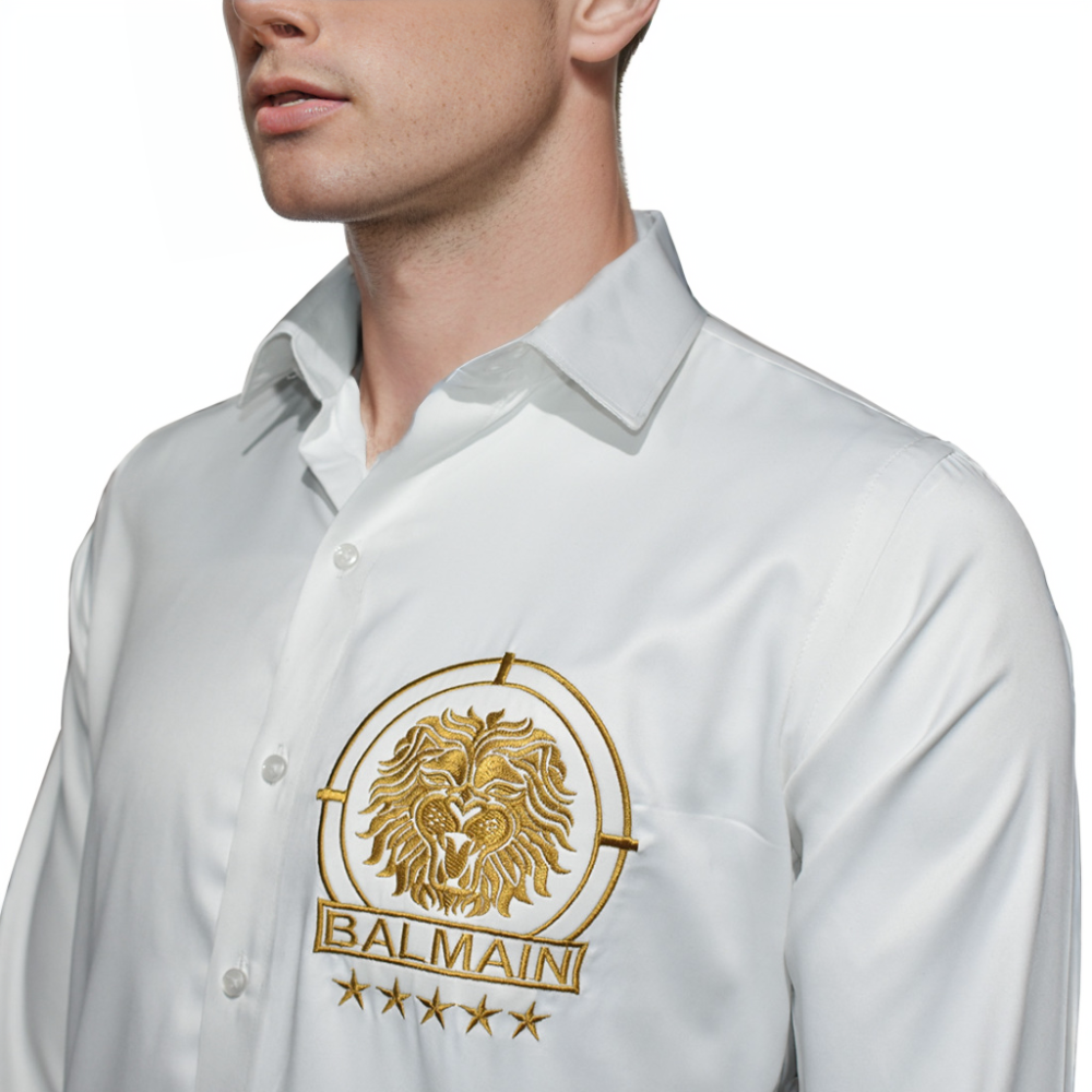 Balmain White Premium Quality Shirt-2