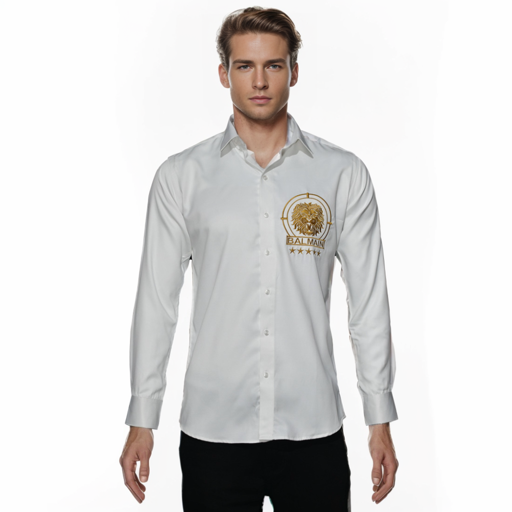 Balmain White Premium Quality Shirt-5