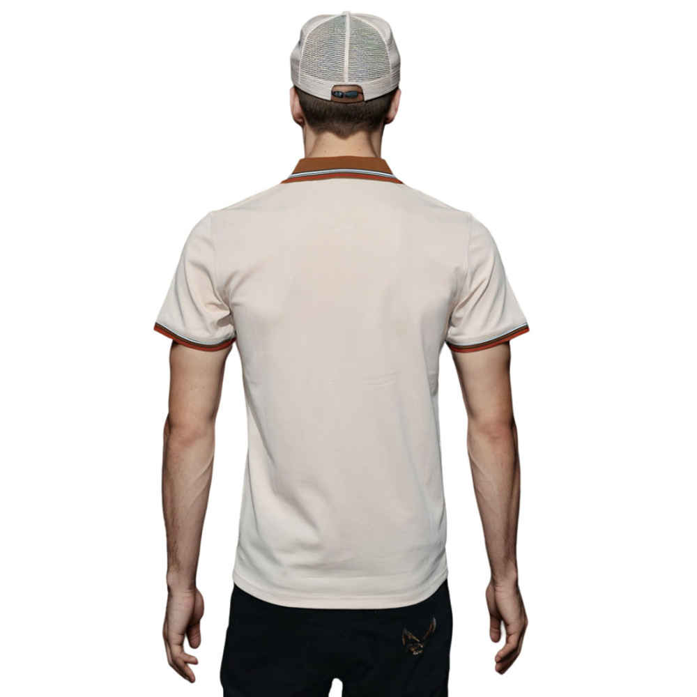 Burberry Embossed Logo Cream Premium Quality T-shirt-1
