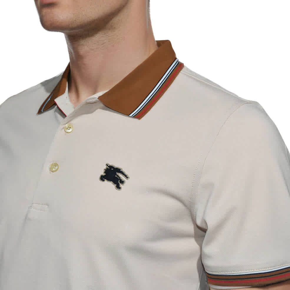 Burberry Embossed Logo Cream Premium Quality T-shirt-2