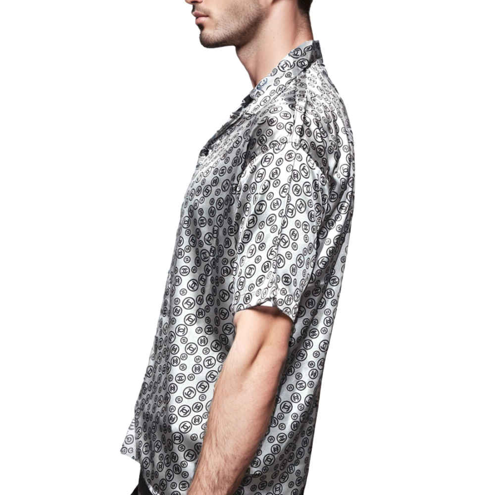 Chanel Grey Premium Quality Shirt-thumb-2