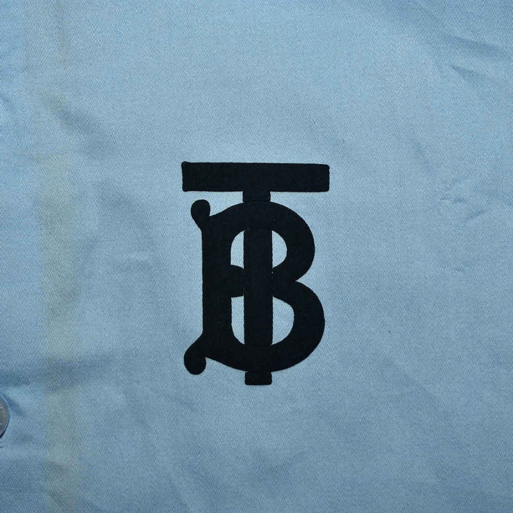 Burberry Embroidered Premium Sky Blue Kids Shirt-5