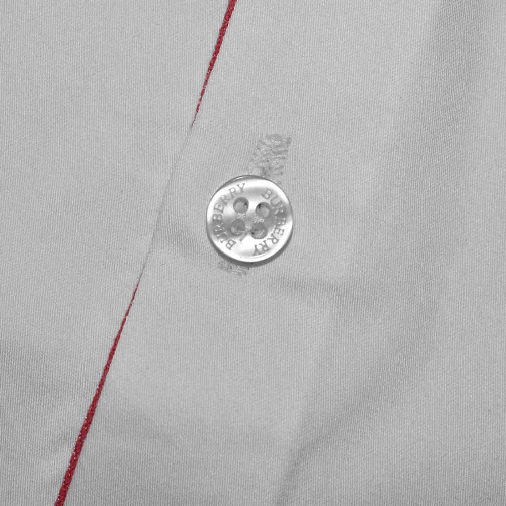 Burberry Embroidered Premium White Kids Shirt-5