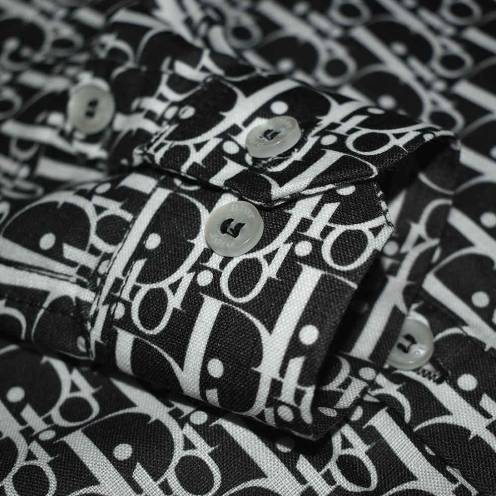 Dior Black Premium Quality Kids Shirt-3
