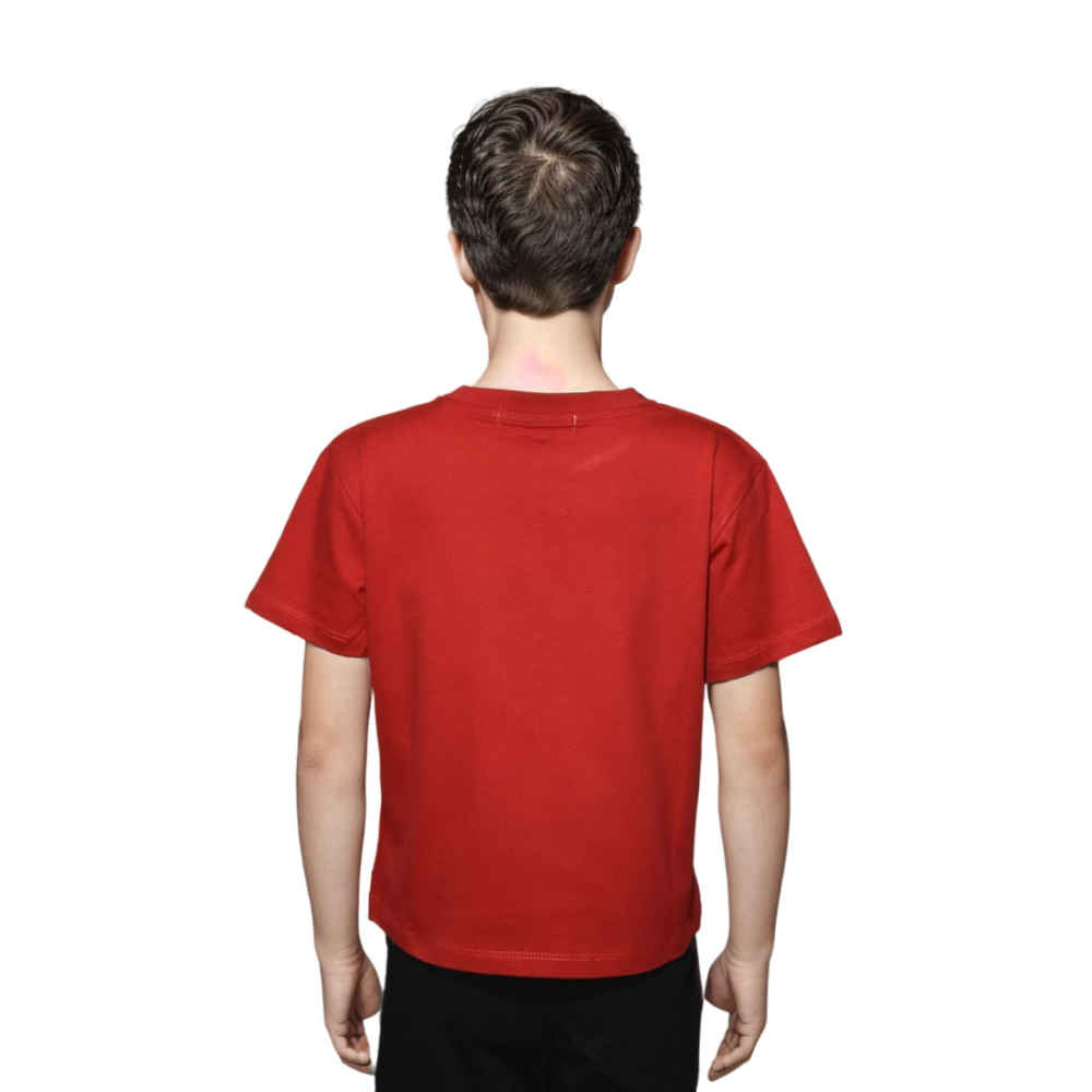 Fendi Teddy Print Red Kids T-shirt-1