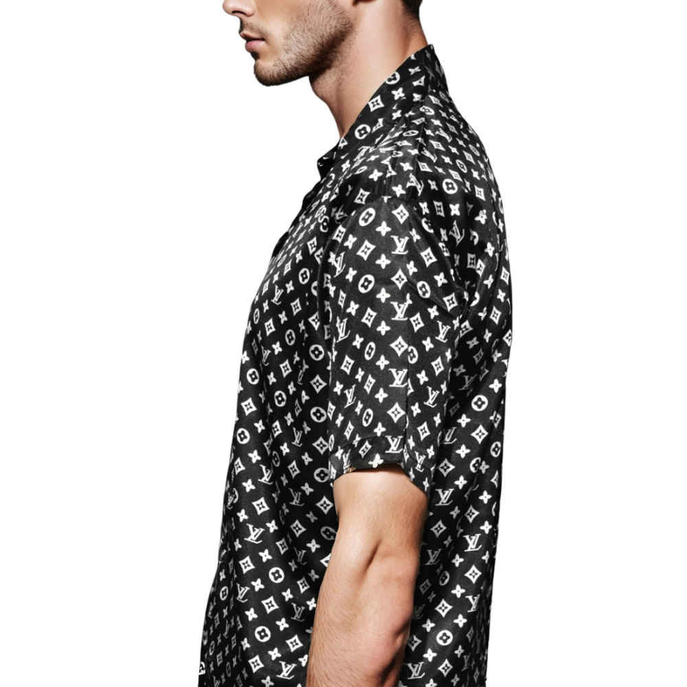 Louis Vuitton Black Monogram Printed Shirt-2