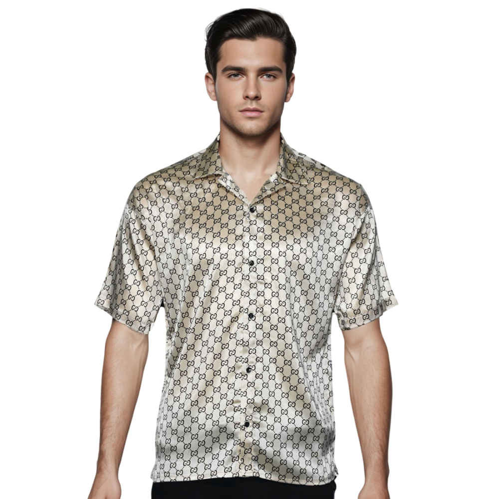 Gucci GG Printed Cream Shirt-thumb-0