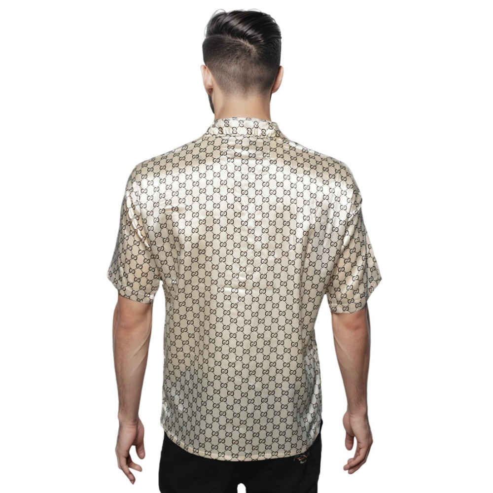 Gucci GG Printed Cream Shirt-thumb-1