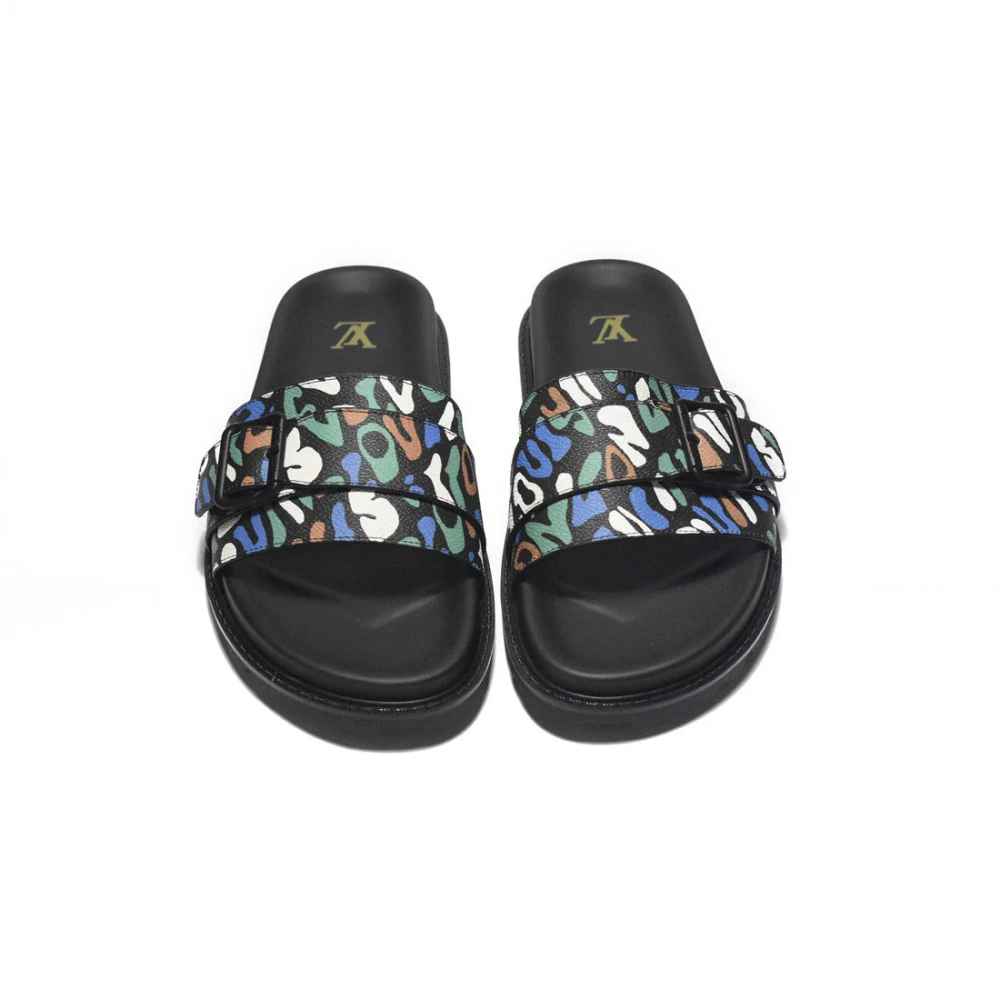 Louis Vuitton Black Premium Quality Men's Flip-flops-4