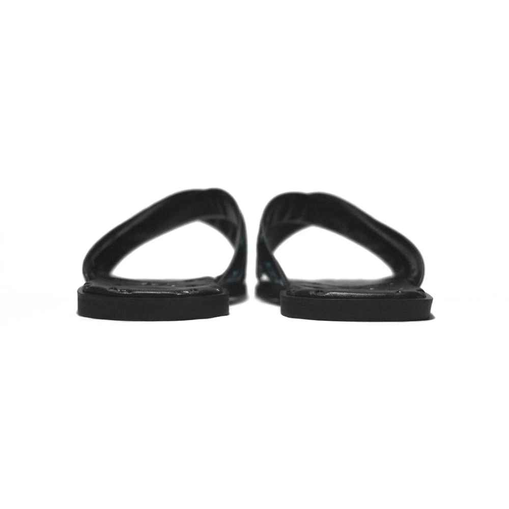 Louis Vuitton Black & Blue Premium Quality Men's Flip-flops-4