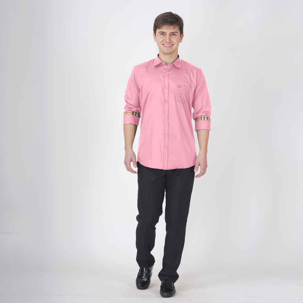 Burberry Pink Premium Quality Shirt-thumb-4