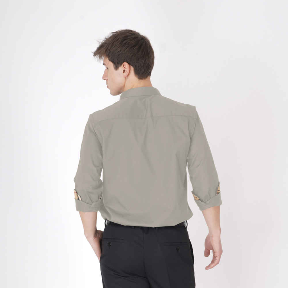 Burberry Beige Premium Quality Shirt-1