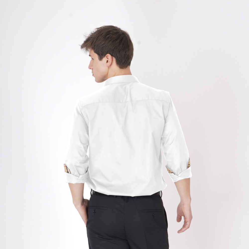 Burberry White Premium Quality Shirt-thumb-1