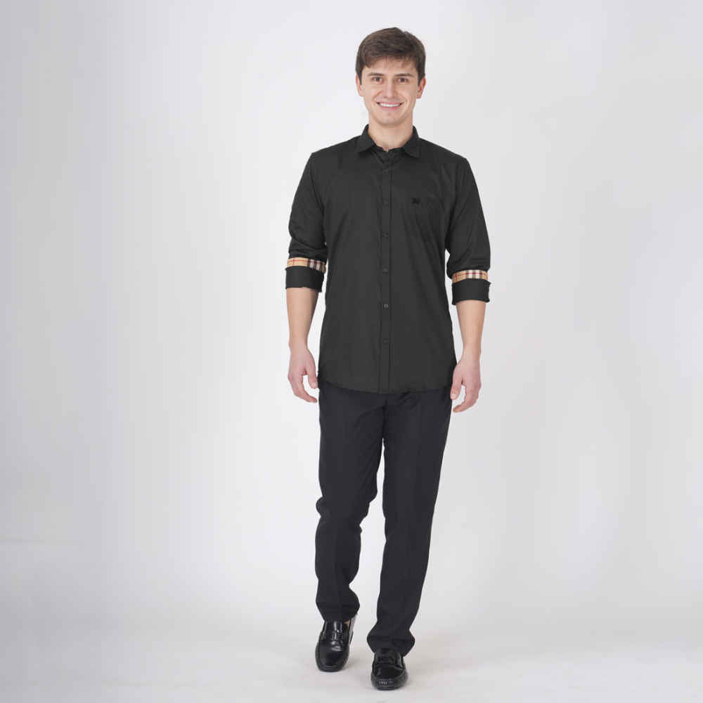 Burberry Black Premium Quality Shirt-thumb-4