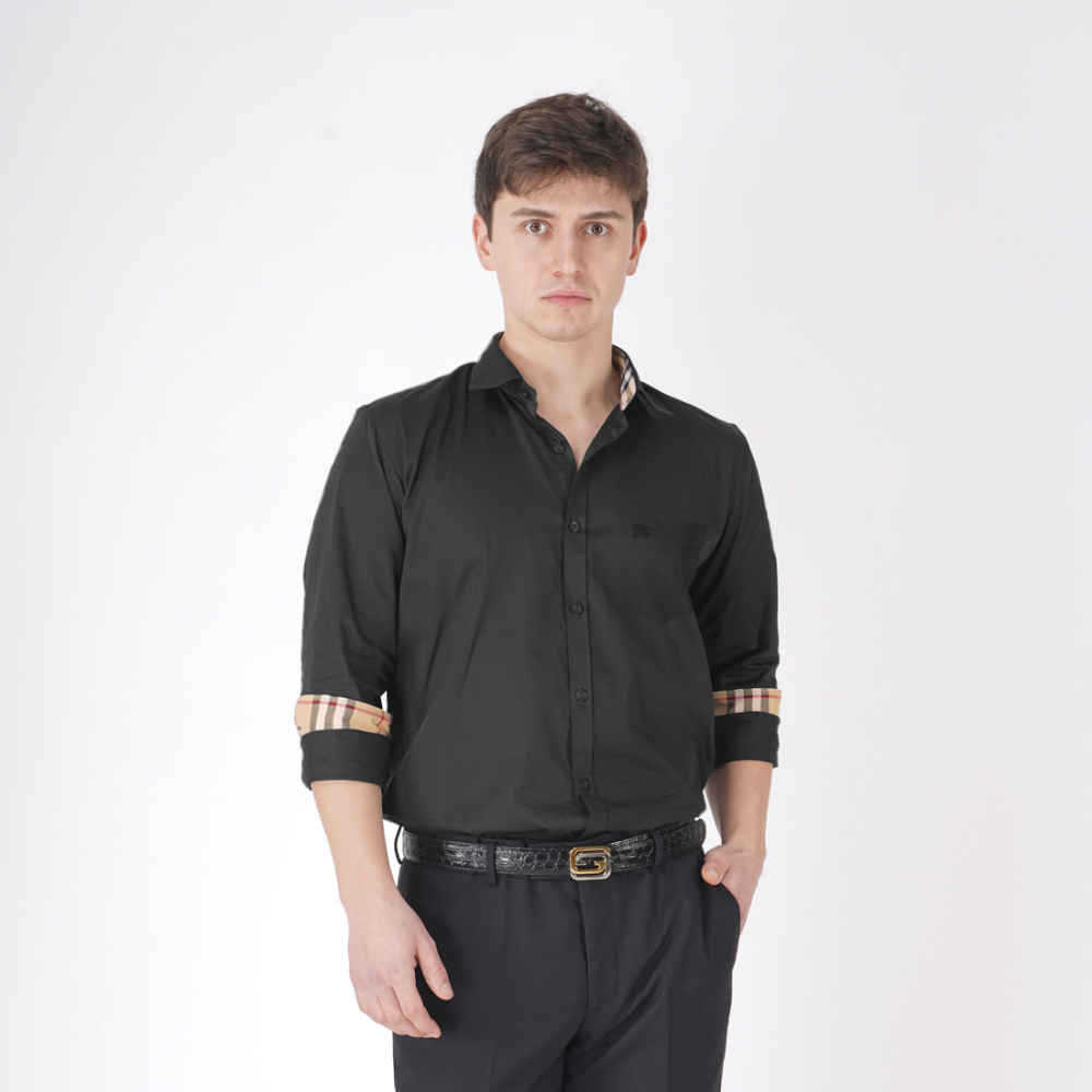 Burberry Black Premium Quality Shirt-thumb-0