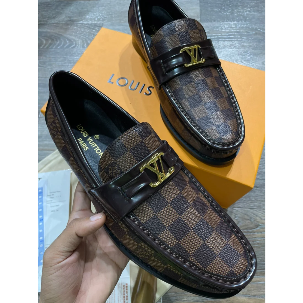 Louis Vuitton Brown Premium Quality Loafers-1
