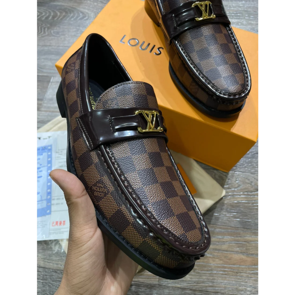 Louis Vuitton Brown Premium Quality Loafers-3