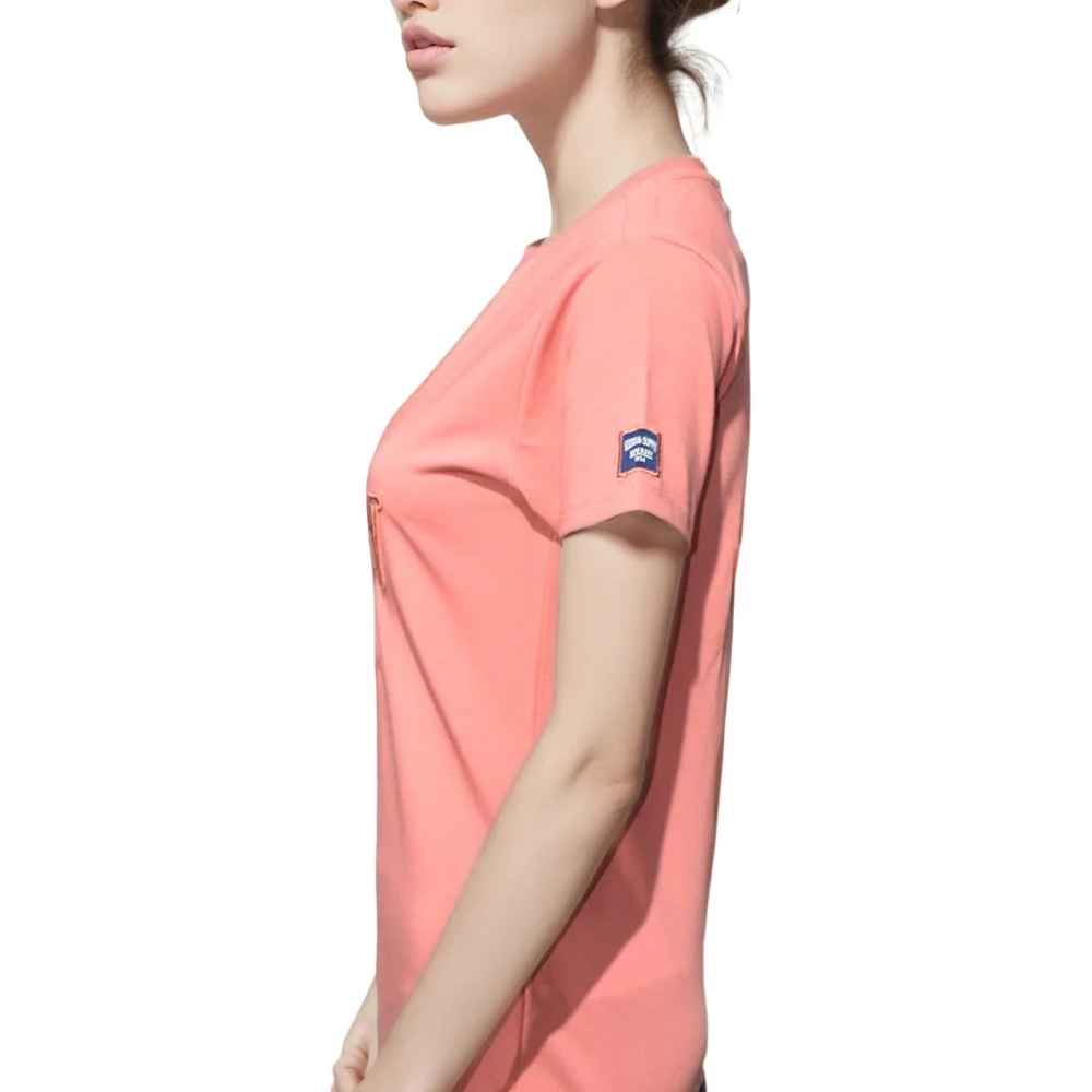 Superdry Pink Premium Quality Women T-shirt-thumb-2