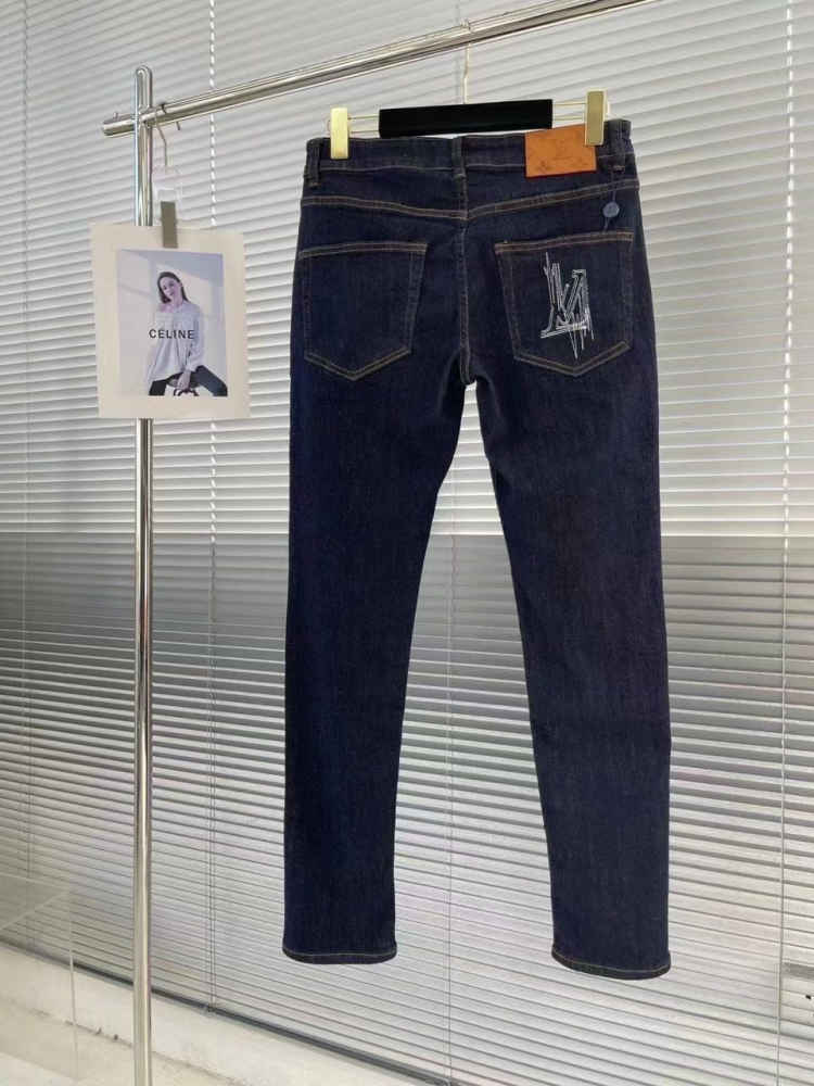 Louis Vuitton Blue Premium Quality Jeans-1