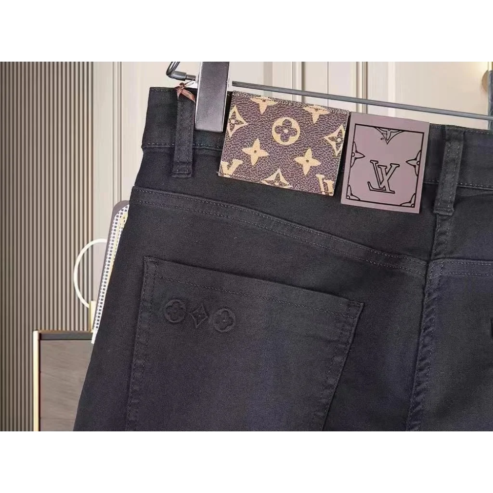 Louis Vuitton Black Premium Quality Jeans-thumb-2