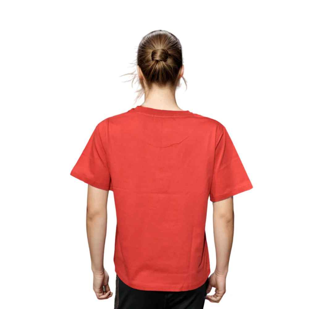 Karl Lagerfeld Red Premium Quality Women T-shirt-1