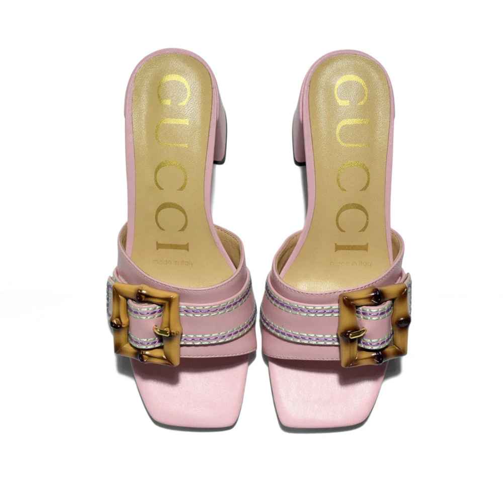 Gucci Pink Premium Quality Heels Sandals-5