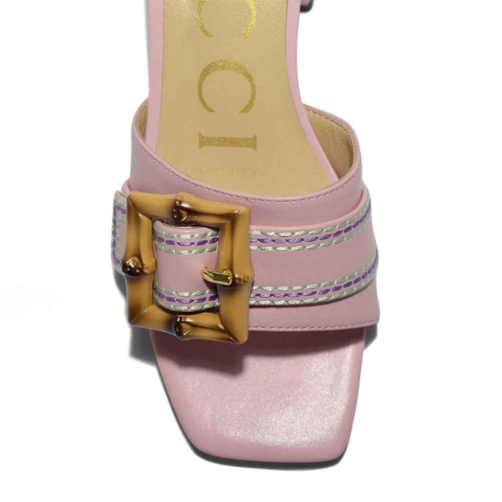Gucci Pink Premium Quality Heels Sandals-3