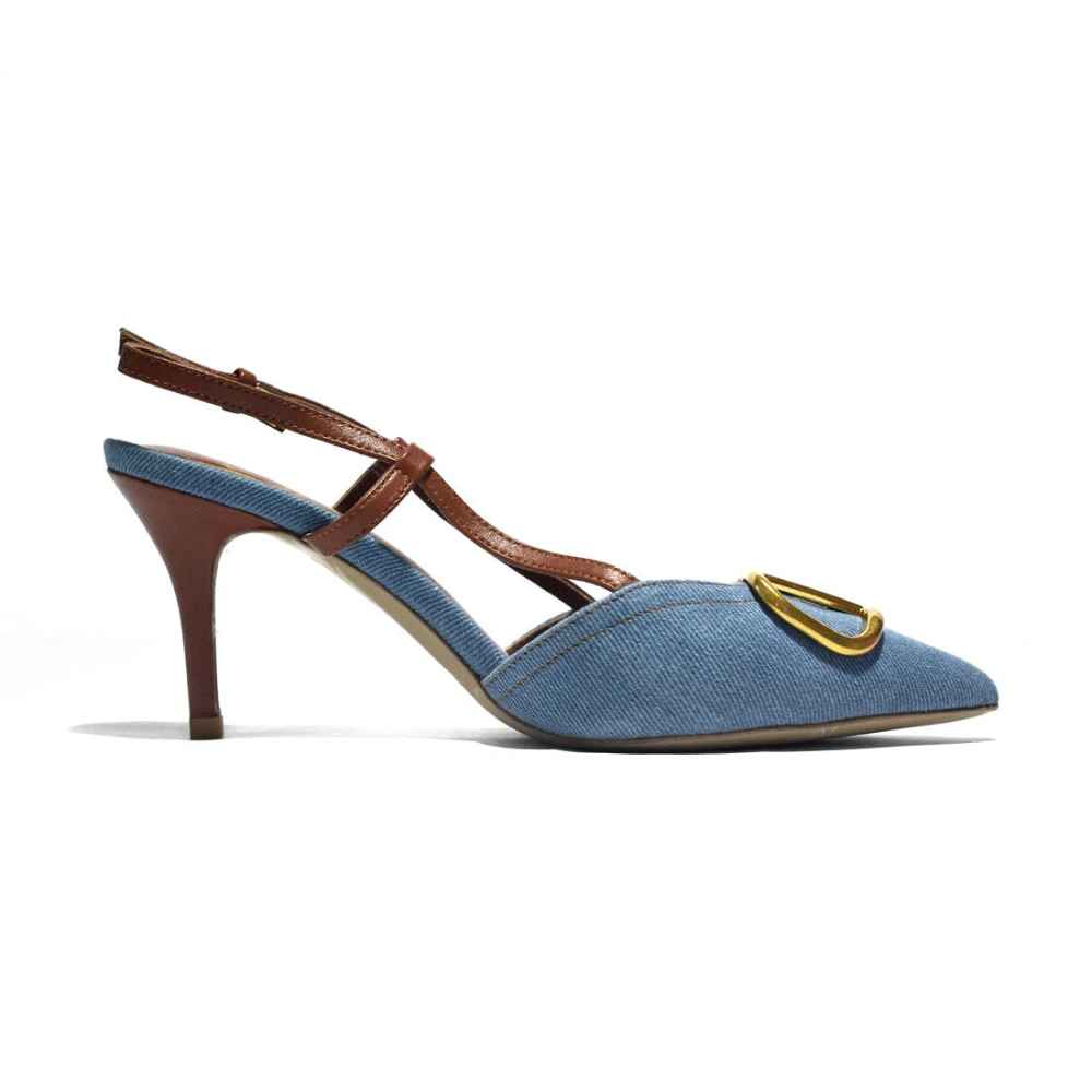 Valentino Sky Blue Premium Quality Heels Sandals-2