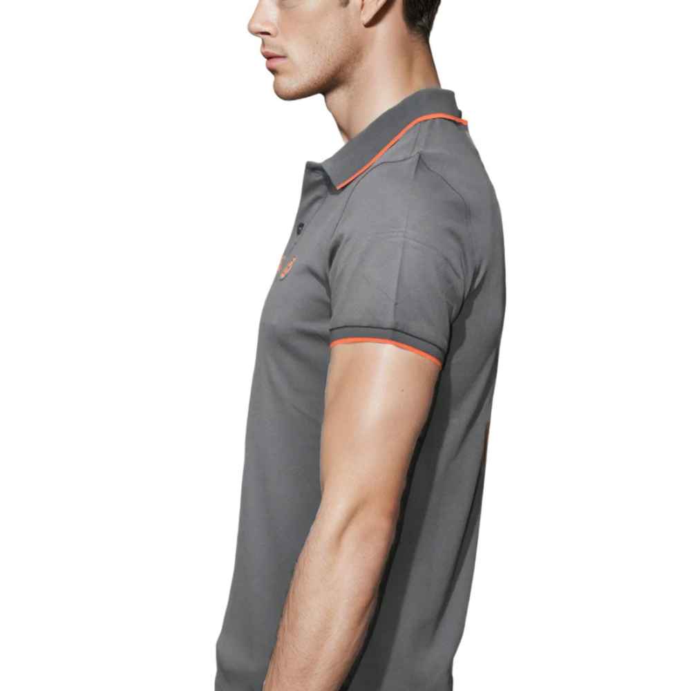 Hermes Dark Grey Premium Quality Half Sleeve T-shirt-2