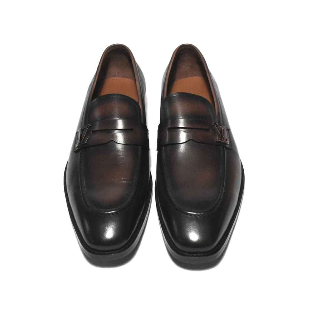 Louis Vuitton Brown Premium Quality Loafers-thumb-1
