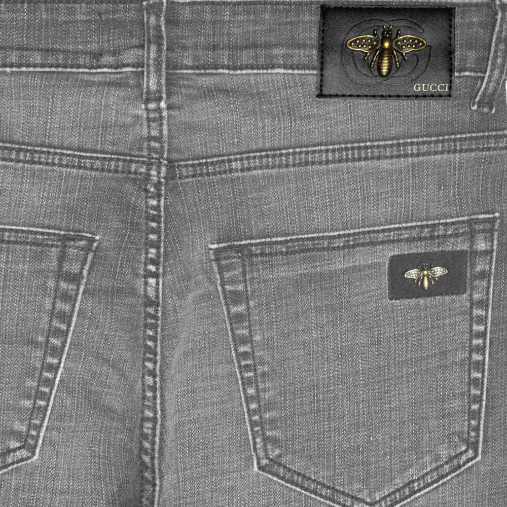 Gucci Grey Premium Quality Denim Jeans-thumb-3