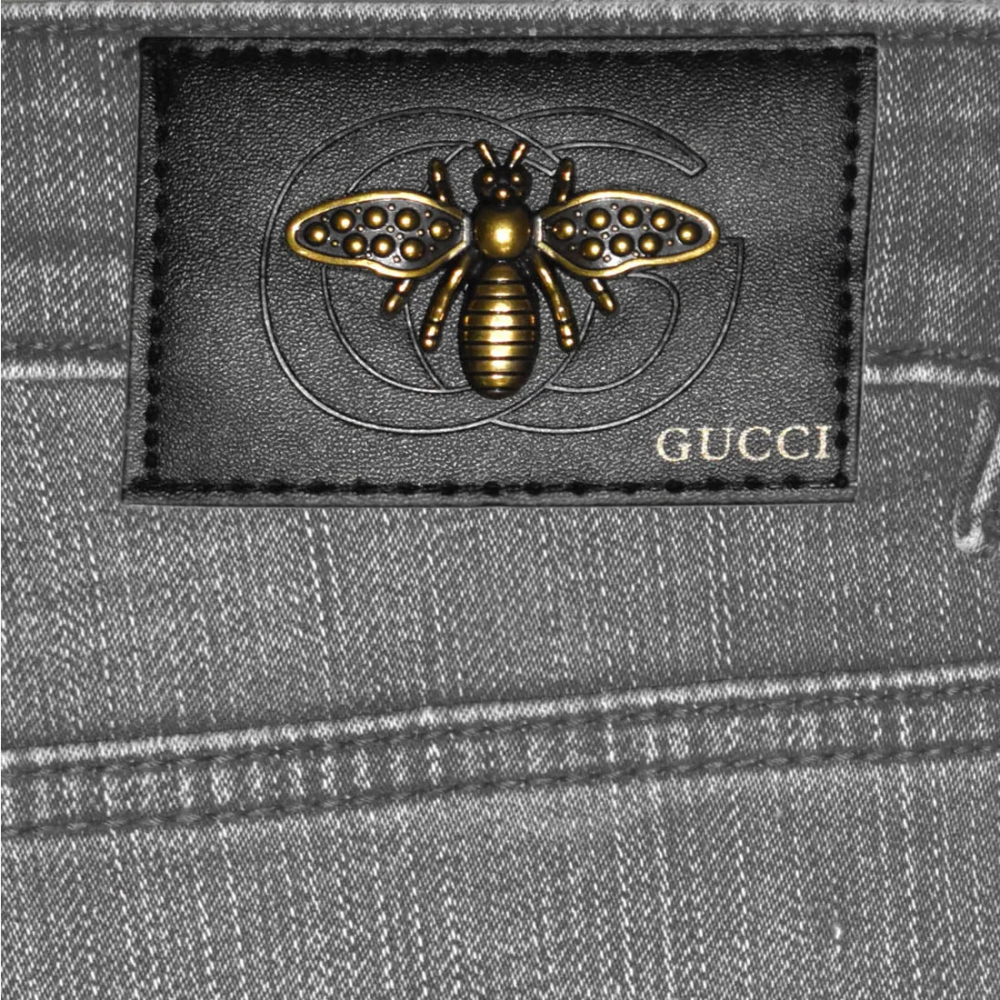 Gucci Grey Premium Quality Denim Jeans-thumb-4