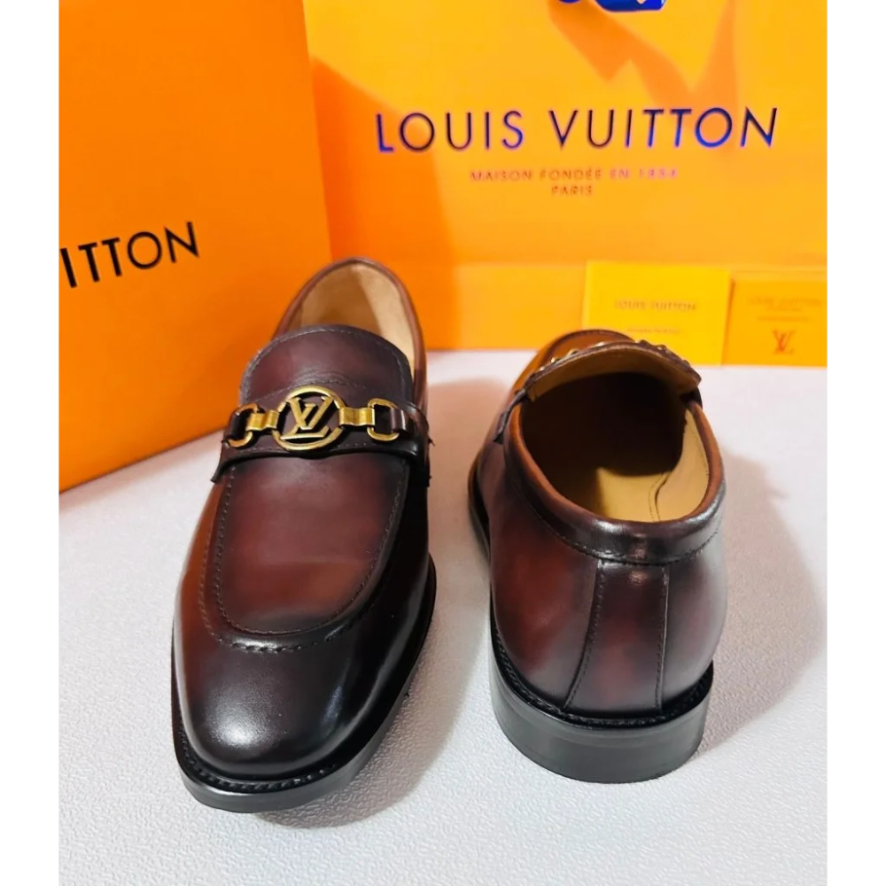 Louis Vuitton Brown Premium Quality Loafers-1