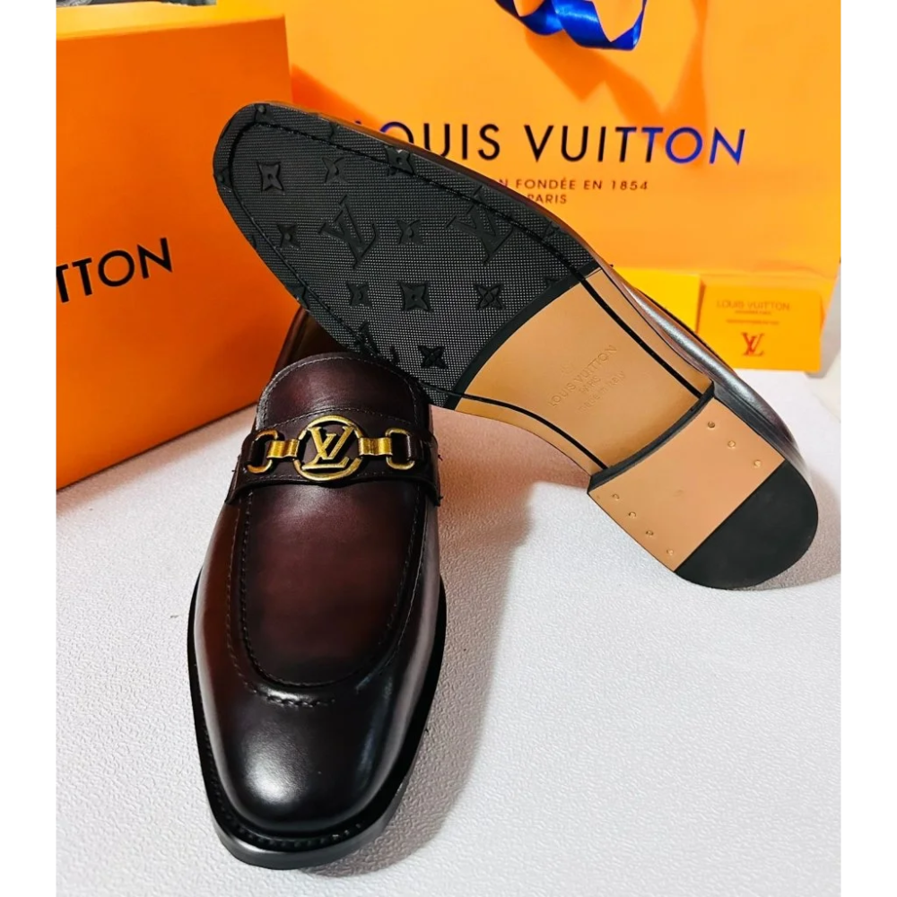 Louis Vuitton Brown Premium Quality Loafers-3